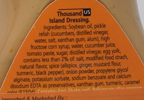 American Garden Dressing - Thousand Island, 267ml Jar 2