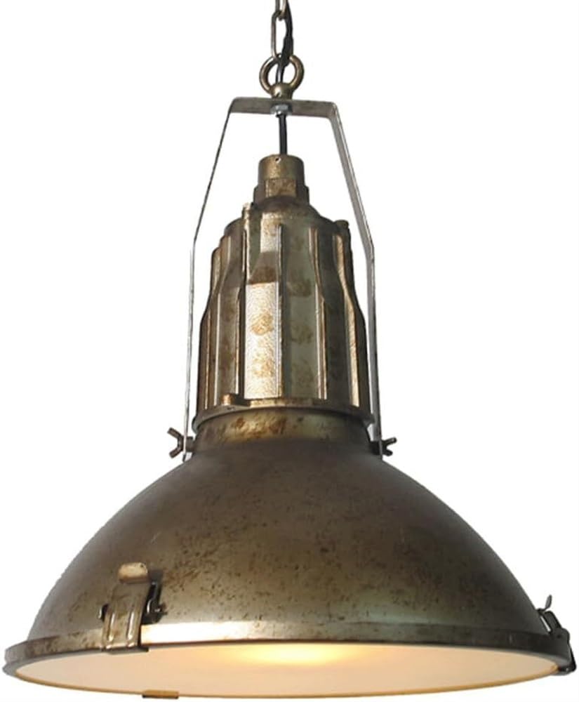 da a Sospensione in Stile Industriale retrò nostalgico OU, da a Sospensione in Metallo con Testa Sina, Sorgente Luminosa E27, Dario da Bar Incorporato, per Isola Cucina, Sala da Pra
