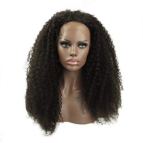 Brésilien cheveux humains kinky bouclés lace wig 160% pour rayonner en soirée