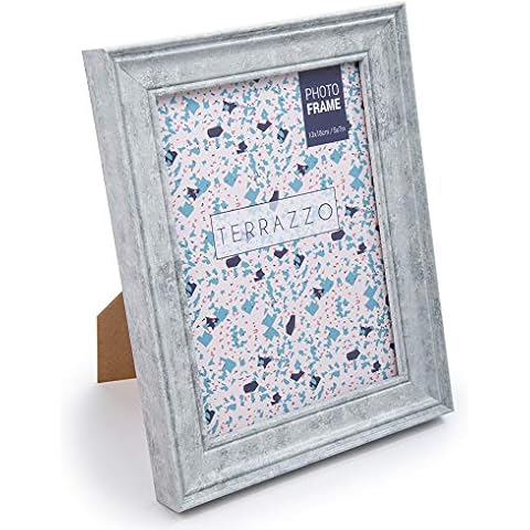 Truu Design Countertop Picture, 5 x 7 inches, Cool Grey Stylish Decorative Photo Frame, 5" x 7" Cover