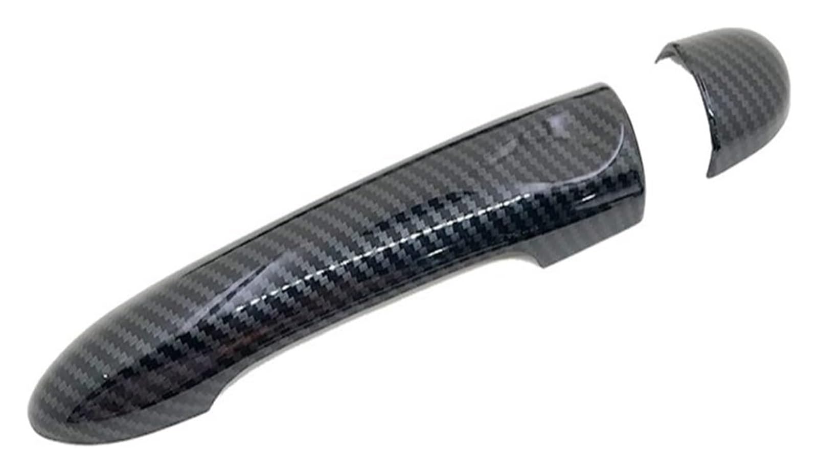 Qwqthgs 0 Keyhole Car Exterior Door Handle Cap For Zoe Z.e 2013-2019 Carbon Fiber Exterior Door Handle Cover Catch Trim Car Cap Accessories(0 Keyhole)