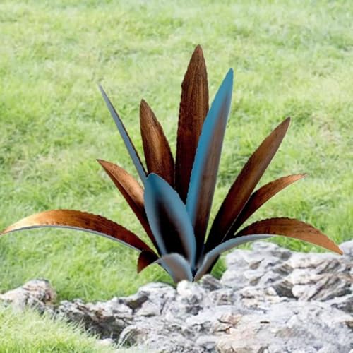 Agave en métal contre vent et gel décoration pelouse en fer solide tuteur H extérieur