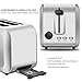 2-Slice Toaster, Home Gizmo Cool Touch Toasters with 2 Extra-Wide Slots, 7 Browning Dials and Removable Crumb Tray - Brushed Stainless Steel