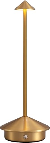 Miniatura 1 de Juego de 2 lámparas de mesa modernas inalámbricas, lámparas LED de escritorio portátiles, iluminación recargable de 5000 mAh para dormitorio,