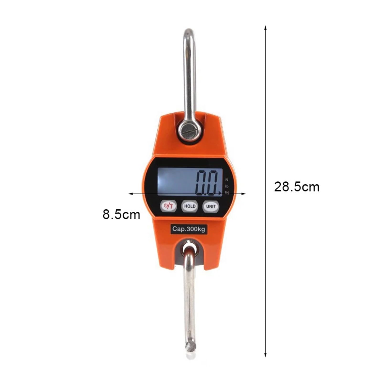 Bilancia per Gru sospesa Bilancia da Gru da 300 kg Bilancia Digitale con Gancio for Carichi Pesanti Bilancia Digitale Portatile for Bagagli in Acciaio Inossidabile con Display A LED