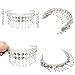 yueton 1PCS Women Belly Dance Hair Hoop Indian Dance Headband Tribal Headdress with Bells and Coin Ornaments Tribal Headpiece Gypsy Jewelry Costume Accessory