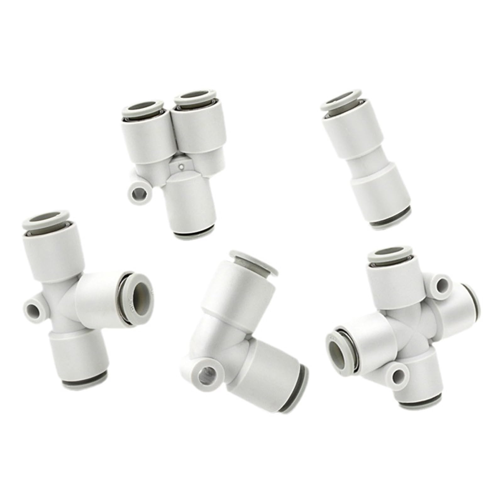 Conectores de tubería de racor neumático 1/4 1/2 6 mm 8 mm BSP(4-M5 (4mm-M5),PB)