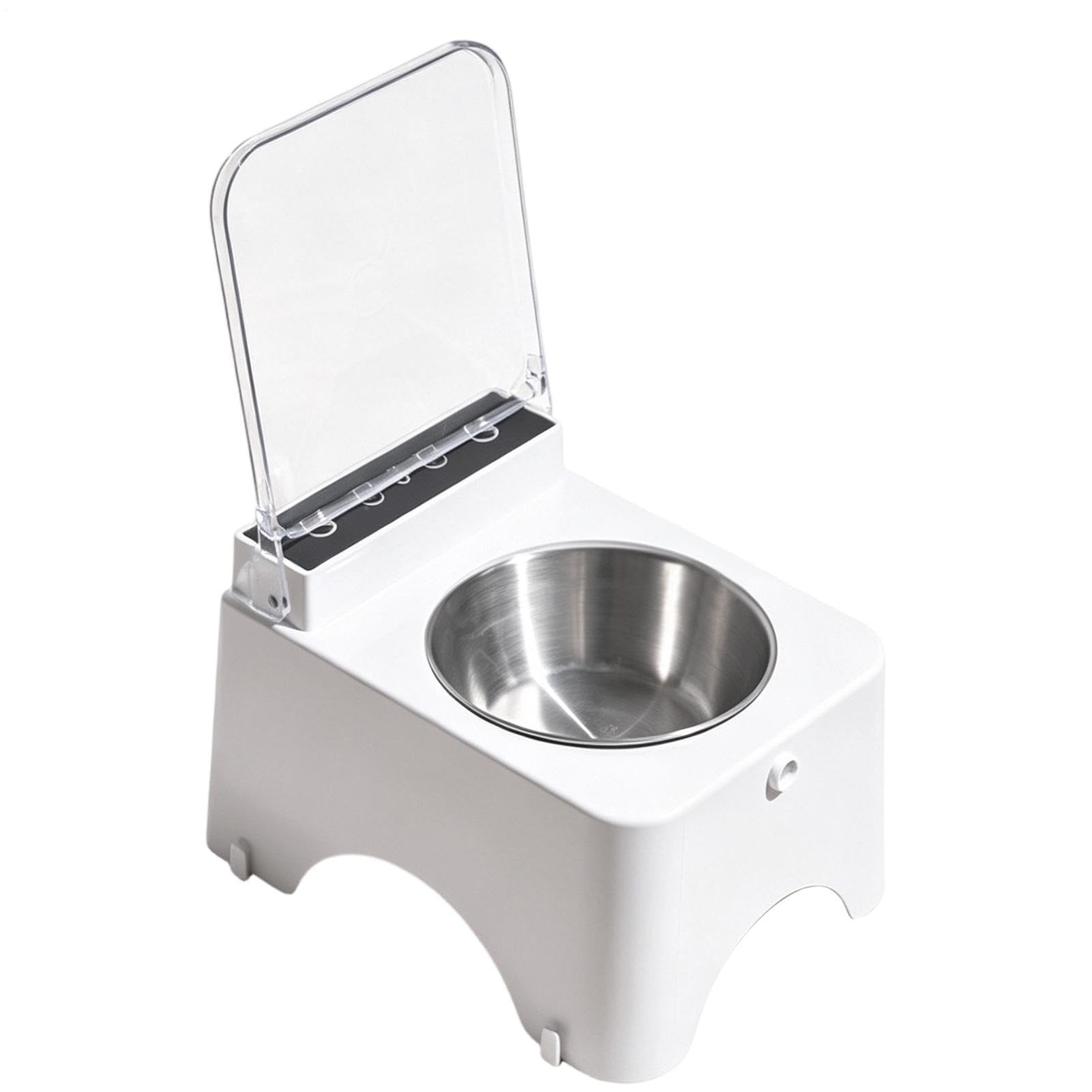 Gamelles En Acier Inoxydable Pour Chiens Station D'Alimentation À Couvercle | Plat de Nourriture pour Chat Pour Chatons, Animaux, Appartement, Intérieur, Maison, Cuisine, Ext