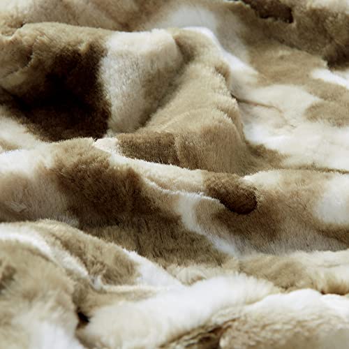 Cosyco Sherpa Throw Pillow Covers, Animal Print Soft Fluffy Cushion Covers, Decorative Pillow Covers For Couch, Sofa, Bed, Accent Pillows, Set Of 2, 18X18 Inches, Camo Print #TOP2