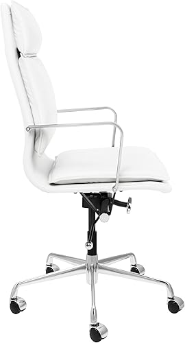 Miniatura 4 de Laura Davidson Furniture Lexi II - Silla de oficina acolchada, silla de escritorio con respaldo alto y reposabrazos, giratoria y disponibilidad de