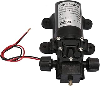 DC 12V 70W 6L/Min Bomba de Água Autoescorvante Bomba de Diafragma Elétrica de Alta Pressão Bomba de Água de Rosca de Dois Lados para Tanques de Peixes Aquários Lagoas Fontes Sump Hidroponia, Várias Bombas e Acessórios