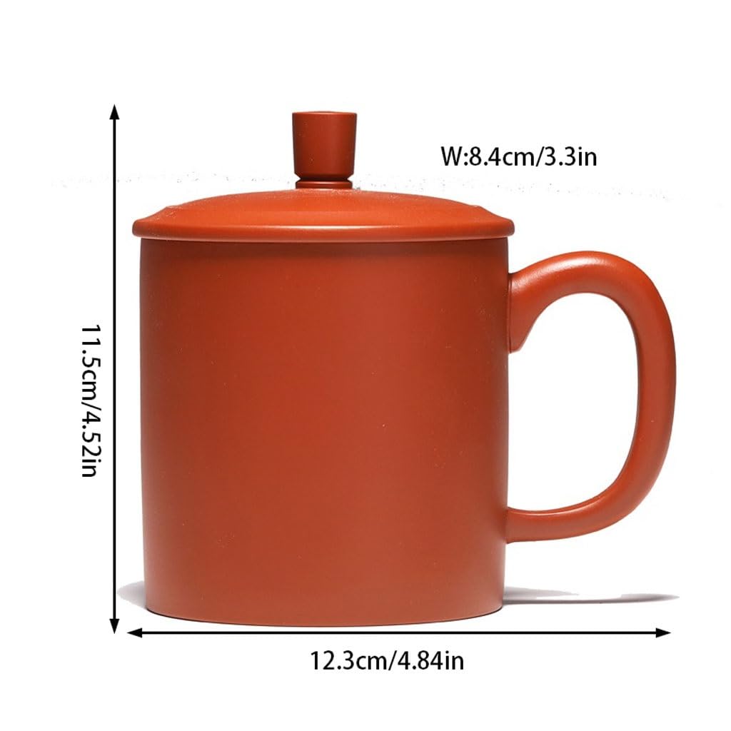 Matcha kubki ręcznie robione 380 ml fioletowa glina filiżanka do herbaty pokrywa biurowa zestaw do herbaty dom nauka kubek do herbaty oolong zestaw do herbaty zaparzacz do herbaty kubek