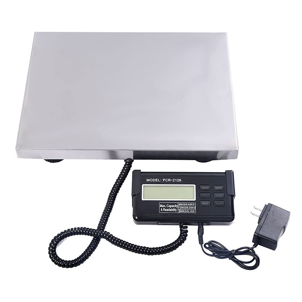 SaryEdge Digital Shipping Scale 440lb High Accuracy Heavy Duty Dog Scale With PCS Hold Tare LCD For Packages Luggage Post Office Home,