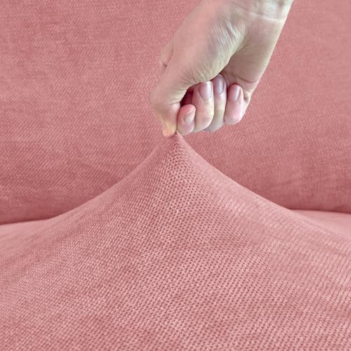 Housse de canapé sectionnel lavable et extensible en chenille douce - 4