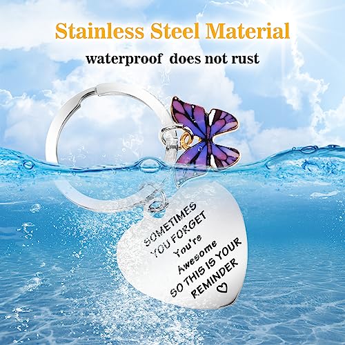 cobee-Inspirational-Gifts-Keyring-for-Women-Motivational-Keychain-Encouragement-Sometimes-You-Forget-Youre-Awesome