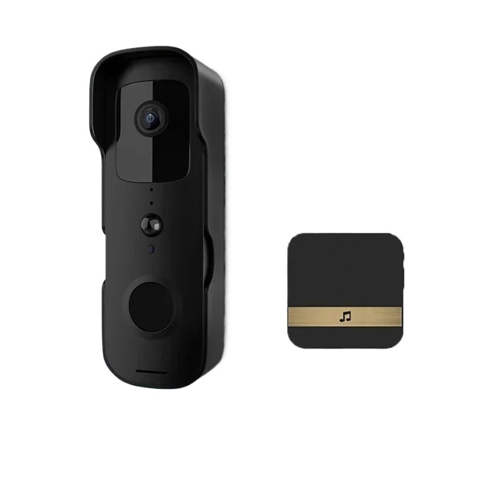 Hvsyvvsrl Doorbell Receiver Smart Video Doorbell Waterproof Night Vision Door Viewer 1080P Fhd Camera Digital Visual Intercom Wifi 2.4G Tuya Bell Two Way Audio(Doorbell Receiver)