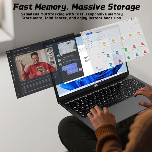 NIMO Laptop 17.3" FHD IPS 4GB RAM 128GB SSD Intel N100 miniatura 5