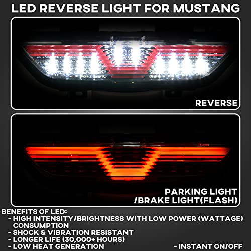 Luz de retroceso LED para Ford Mustang 2018-2021 miniatura 4