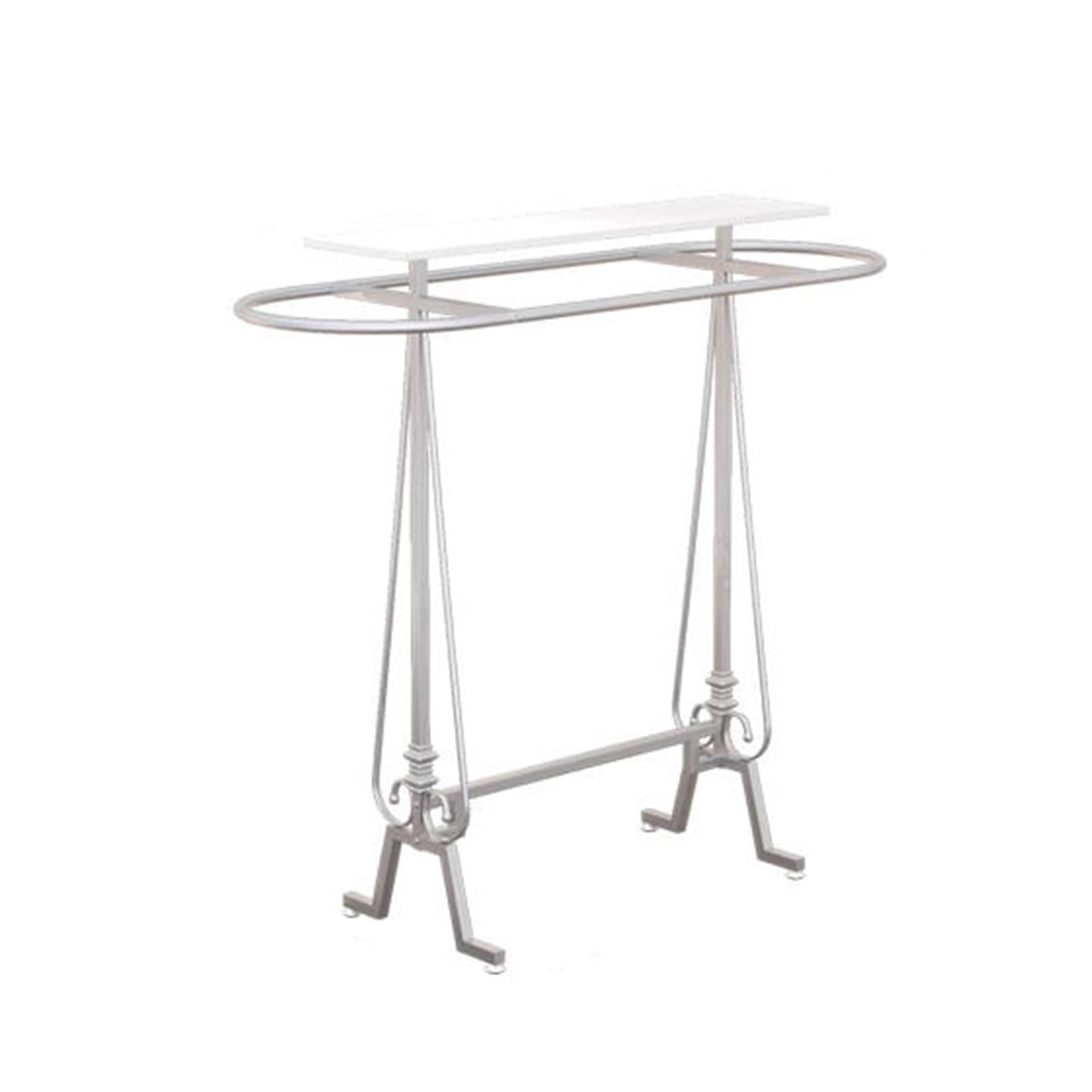 LJHFG63KUYT Clothes Rack Iron Clothing Store Hanger Display Rack, Double Bar Middle Island Shelf, Floor Display Stand(Silver)