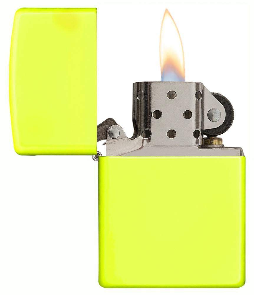 Amazon.co.jp: zippo ジッポーライター USA加工 ネオンイエロー 28887