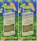 Rapunzel Kräutersalz jodiert mit 15% Kräutern und Gemüse, 500 g (Packung mit 2)
