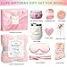 Luxury Pink Birthday Gift Box for Best Friend Birthday Gifts for Women, Cute Aesthetic Present Set for Daughter, Sister, Girlfriend, Wife Unique Gifts for Women Set 11pcs