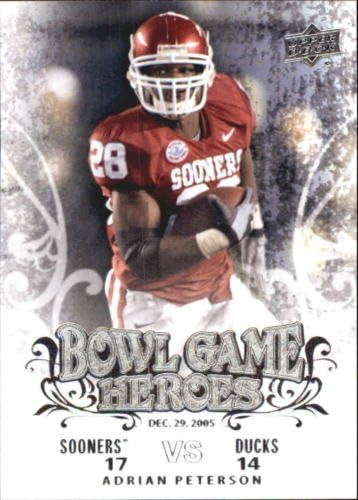 2011 Upper Deck College Football Legends Bowl Game Heroes 25 Card Set