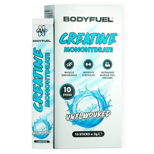 Applied Nutrition BodyFuel Creatine Monohydrate Sticks Unflavoured Creatine Powder for Strength Power & Performance Support (10 x 5g Sachets)