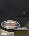 Hurley Mens Baseball Cap - Curved Brim Flexfit Ball Cap, Moisture Wicking Breathable Fitted Hat for Men, Size Large-X-Large, Black