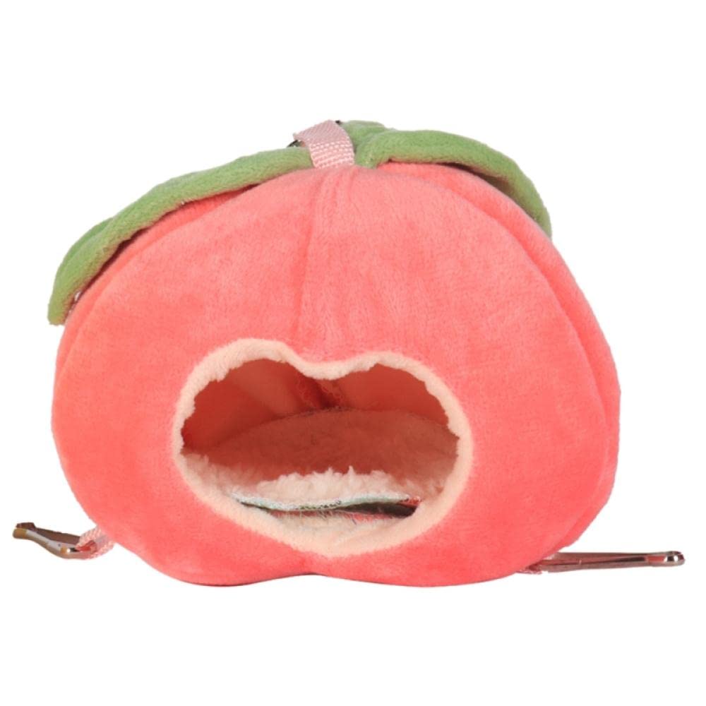 Gniazdo ptasie, Hamak dla chomików chomika Klatka Gniazdo Łóżko Domek Szynszyla Skórzana Jaskinia Urocze Małe Zwierzę Huśtawka(Pink)