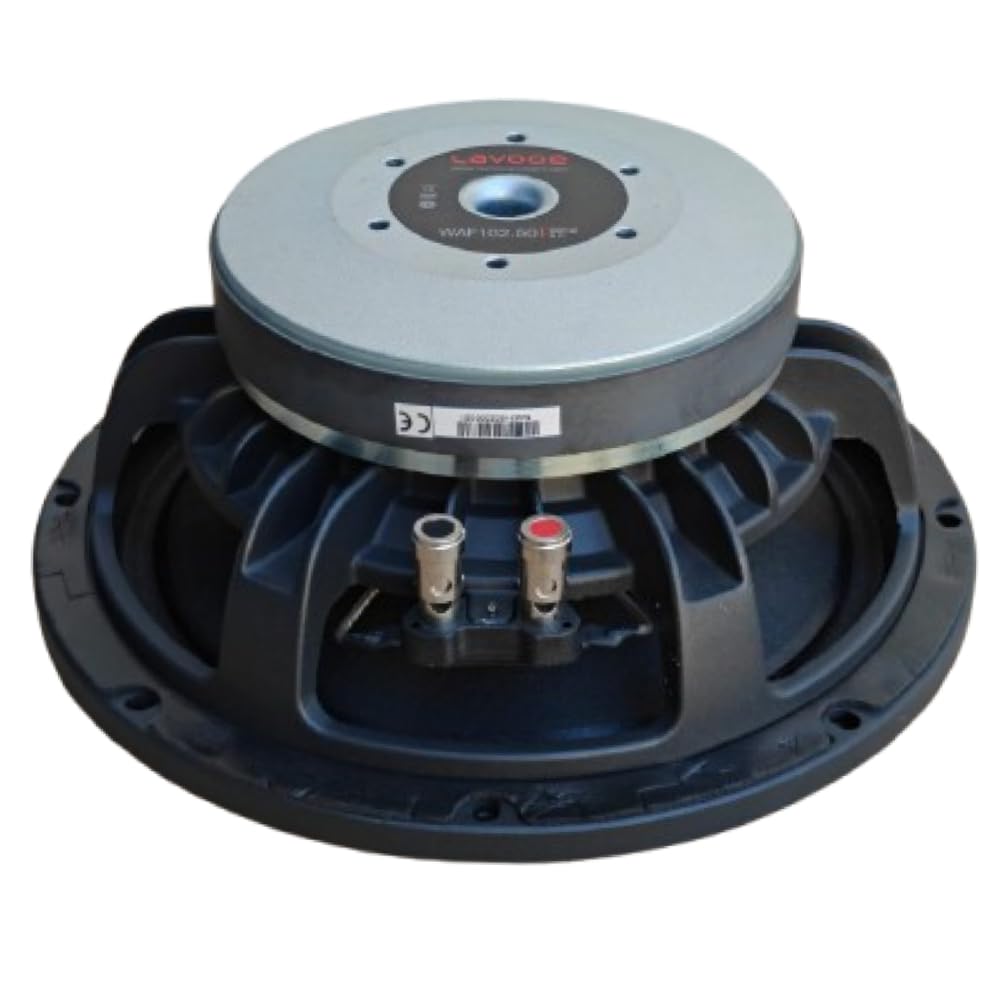 KIT Set pour LA Voce Italiana WAF102.50, 1 woofer de 25 cm 250 mm 10", 250 Watts RMS, 500 Watts Max, 8 ohms, idéal pour la Maison, Les fêtes et Les discothèques, 1 Piece