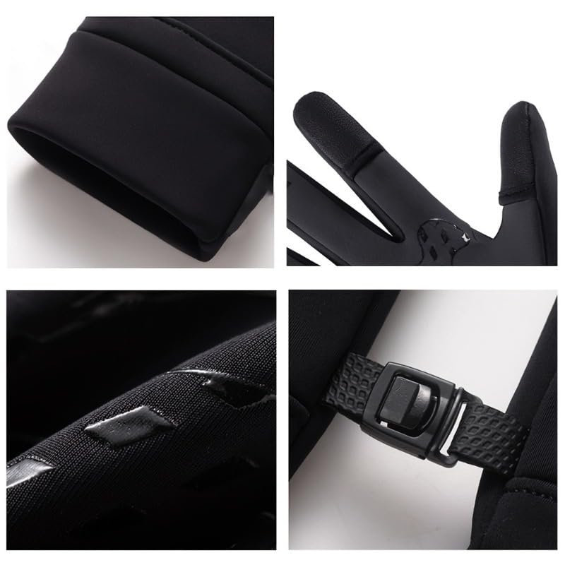 Image of Rider Gloves with Touch Screen, Winter Thermalware, Waterproof Material, Anti-Slip Silicon Design, Riding Gloves for Men & Women, Sports Glove for Work, Running, Cycling, Driving