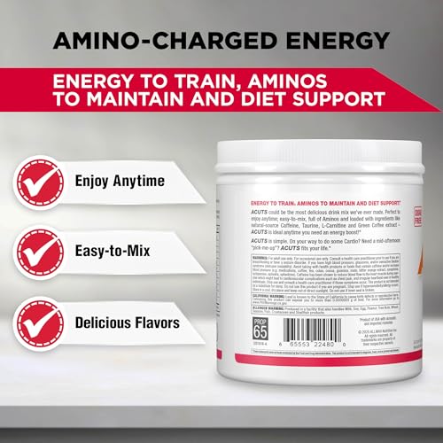 Image of ALLMAX ACUTS Amino Energy Powder, 30 Servings, Goji Berry