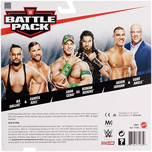 WWE John Cena vs Roman Reigns Battle Pack Playset