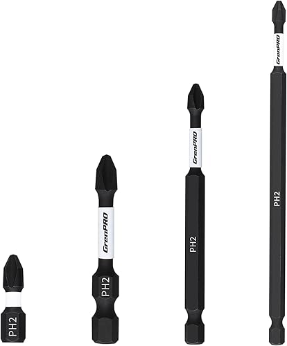 GrenPRO Brocas cuadradas #2 de impacto resistentes R2-3.5 pulgadas x 5 piezas, juego de brocas cuadradas de 2 pulgadas de largo de fuerza industrial