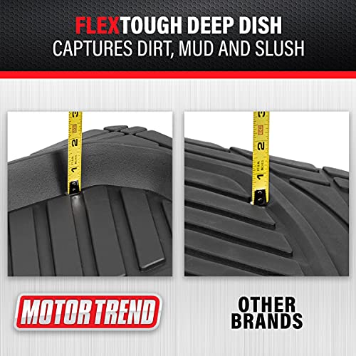 image for Motor Trend MT-921-BK FlexTough Tortoise - Heavy Duty Rubber Floor Mat
