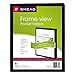 Smead Frame View Poly Two-Pocket Folder, Letter Size, Black, 5 Per Pack (87705) (Pack of 1)