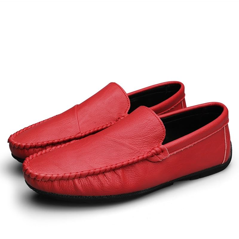 Men's Loafers Shoes Solid Color Vegan Leather Loafers Comfortable Anti-Slip Lightweight Prom Slip On3