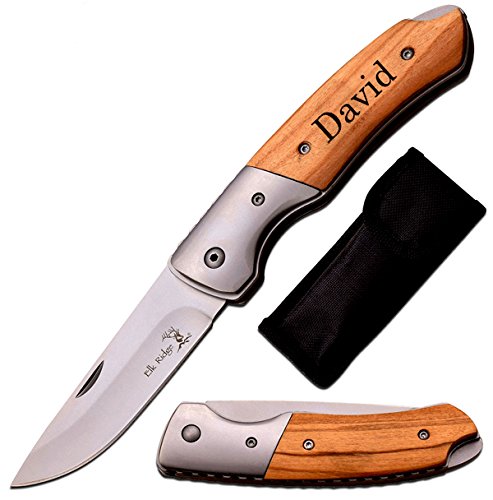 Elk Ridge Free Engraving - Quality Pocket Knife (ER-A166) - Elk Ridge