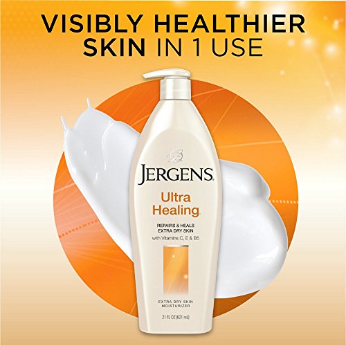 Image of Jergens Ultra Healing Extra Dry Skin Moisturizer for Body, 32 Ounces + Travel Size Jergens Original Scent Dry Skin Body Moisturizer