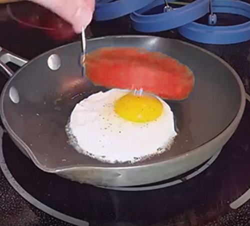 image for PROFESSIONAL Silicone Egg Ring- Pancake Breakfast Sandwiches - Benedic