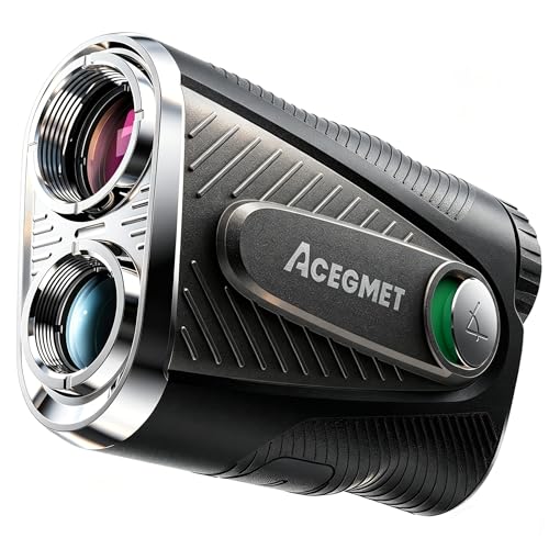 ACEGMET PF2C Golf Rangefinder with Slope, 0.3s Flag Pole Locking Vibration, &plusmn;1yd Accuracy...