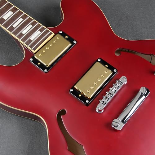 Image of FLEOR Alnico 5 Guitar Humbucker Pickup 4-Wires Neck+Bridge Pickup Set Golden Fit Gibson Les Paul Guitar Part