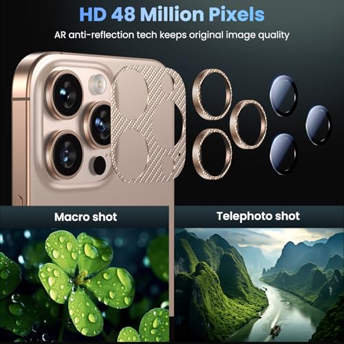 Image of Uyiton for iPhone 16 Pro Max /16 Pro /14 Pro Max /14 Pro Camera Lens Protector