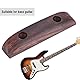 Bassgitarre Daumenauflage, Palisander-Daumenstütze Gitarren-Daumenstütze Bass-Fingerstütze mit 2 Befestigungsschrauben für Bassgitarren-Zubehör