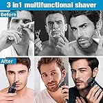 Electric Razor for Men,Viatia Rechargeable Mens Shaver Wet and Dry Electric Razor for Men,Portable Cordless 3D Rotary…