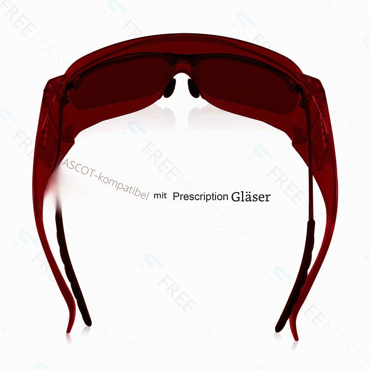 FREEMASCOT OD 4+ 190-540nm Wellenlänge Laserschutzbrille für typische 405nm, 450nm, 520nm, 532nm Laserlicht zur Haarentfernung, Laserbehandlung, Augenschutzbrille