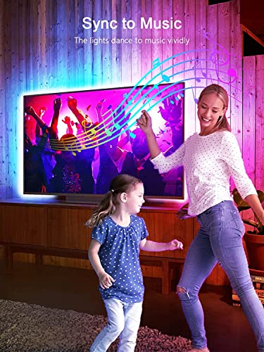 Image of GIPOYENT RGB LED Strip Lights 5 Meter 300 LEDs | Waterproof LED Strip Light with Bluetooth App & 42 Key IR Remote | Multicolor Strip Lights for Home Decoration & Bedroom