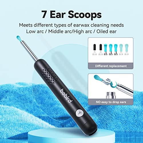 Ear Wax Removal - R1 Earwax Remover Tool With 1080P Hd Camera 6 Led Lights - Wireless Ear Cleaner Built-In Wifi - Earwax Removal Kit Compatible With Iphone Android - 8 Pcs Accessories #TOP3