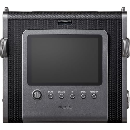 Image of FUJIFILM INSTAX Wide EVO Hybrid Instant Camera | Black Bundle with 10 Exposures of Brushed Metallics Film + 20 Exposures of Film + Photo Album & Colored Frames + Cleaning Cloth (5 Items)